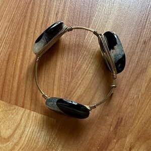Bourbon and Bowties Black and Gold Bracelet